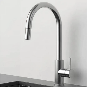 Ettgreps kjøkkenbatteri – Børstet stål