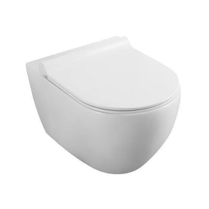Angelica Vegghengt toalett skål m/ softclose – Matt hvit